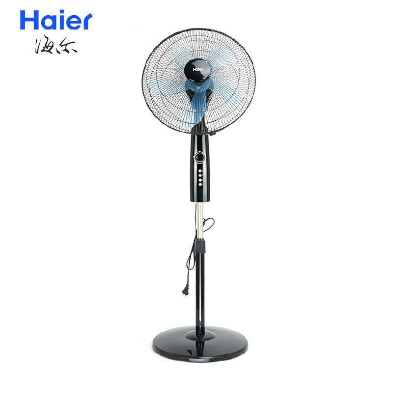 海尔(Haier) 电风扇FSJ4062 家用机械5叶灰色静音落地扇 全国联保 正品包邮