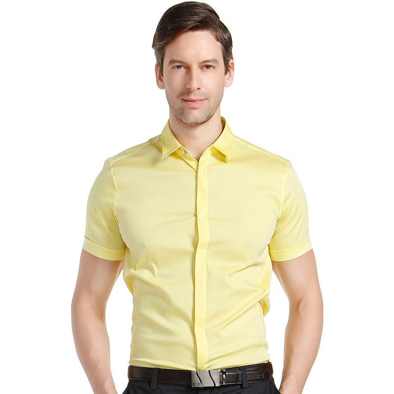 巴贝/BABEI 衬衫 11422729A-25 黄色 42码