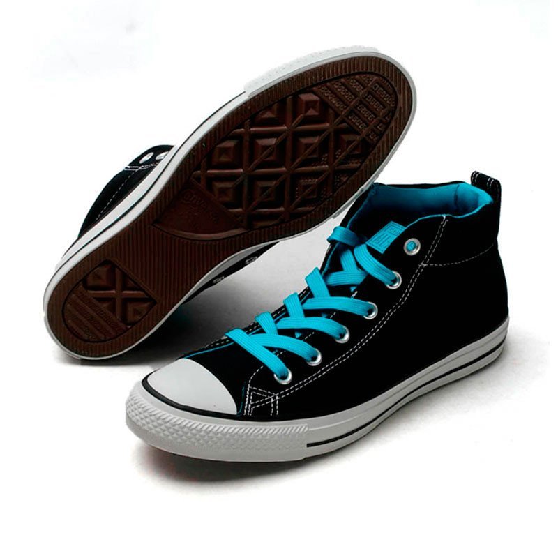 【匡威】正品all star舒适帆布运动鞋 142327c 黑/蓝142327c 41.5码