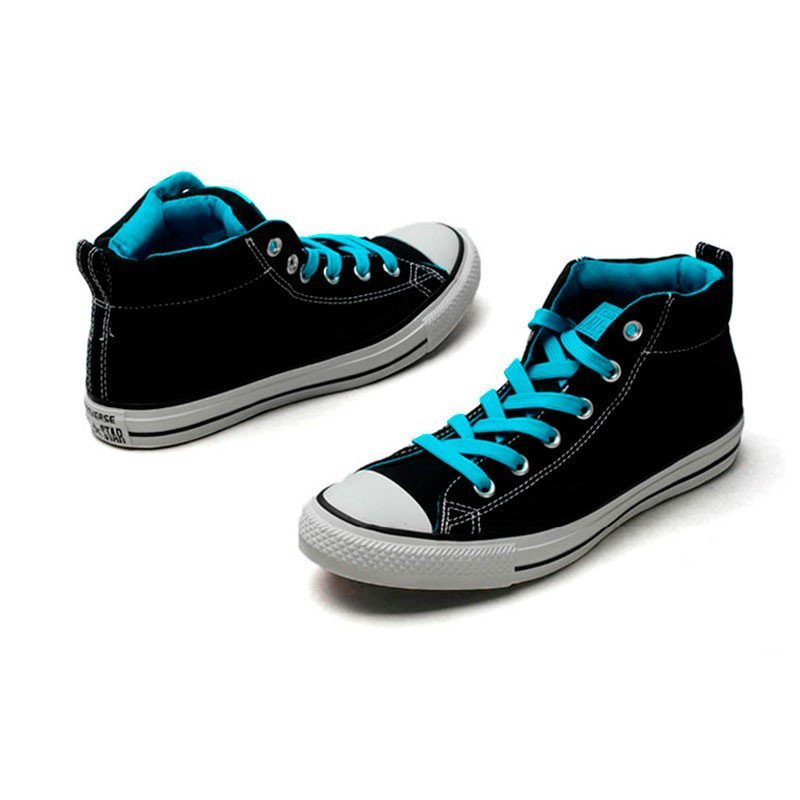 【匡威】正品all star舒适帆布运动鞋 142327c 黑/蓝142327c 41.5码