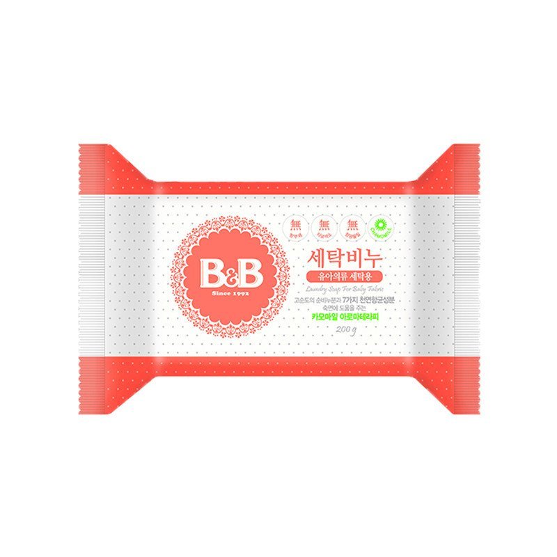 【苏宁自营】韩国保宁B&B婴儿洗衣皂 进口宝宝抗菌皂200g （洋甘菊香型）
