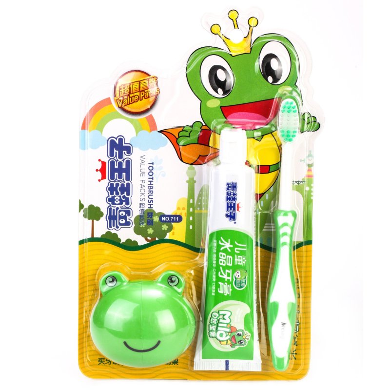 青蛙王子妙奇蛙儿童超值套装牙刷NO.711
