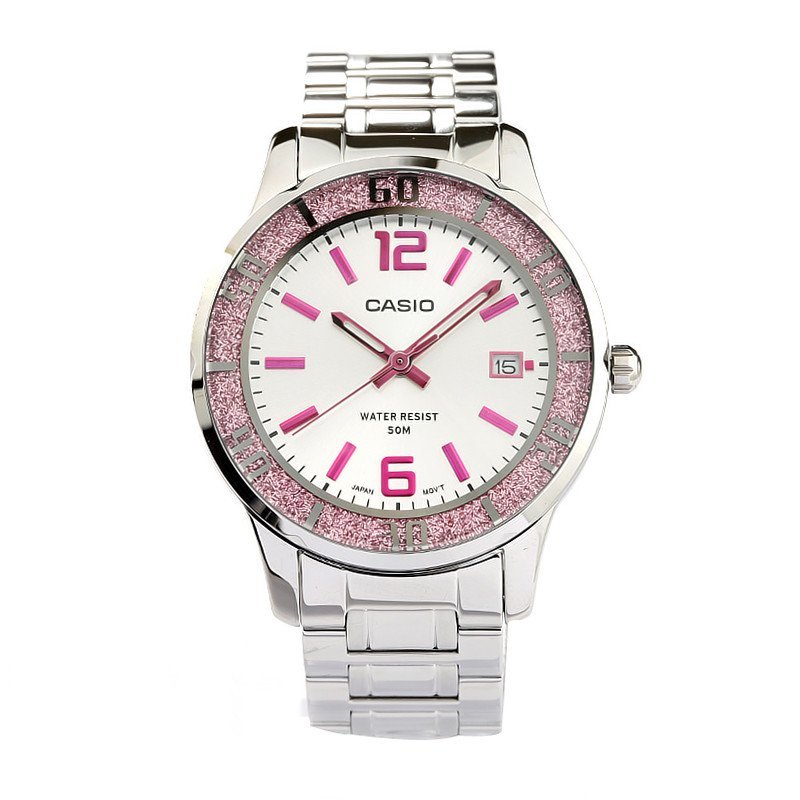 卡西欧（CASIO)手表时尚皮带女士手表经典商务石英女表 LTP-1359D-4A LTP-1359D-4A
