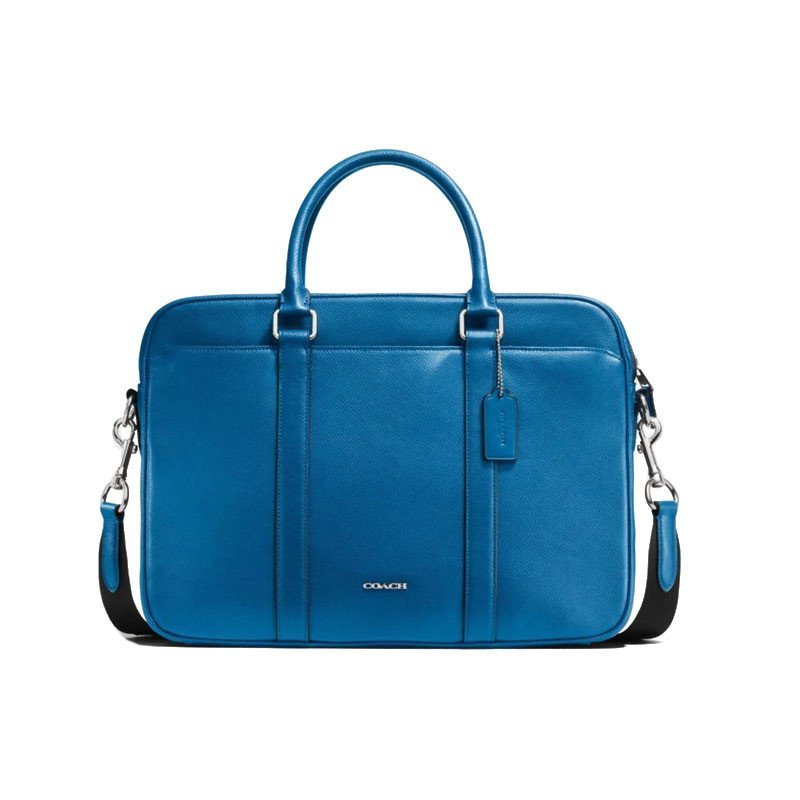 蔻驰（COACH）浮雕LOGO单肩斜挎包 休闲男包/箱包 71681_天蓝色