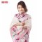 瑞富祥经典手绘大方巾秋冬重磅桑蚕丝女士丝巾纯手绘工艺真丝礼品 粉色-1