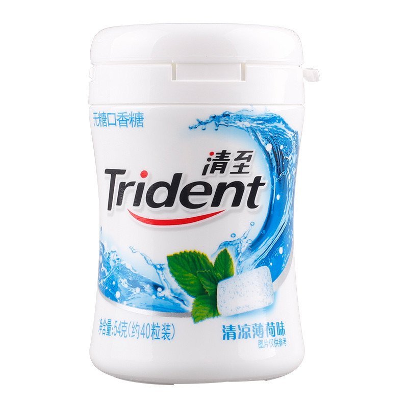 清至无糖口香糖清凉薄荷味40粒装