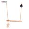 XUPING JEWELRY/旭平首饰人造水晶项链 爱心水滴 礼物 蜜桃玫红