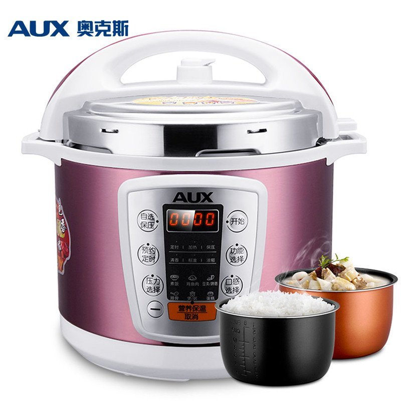奥克斯（AUX）Y502S 双胆智能数位显示 5L电脑版电压力锅/压力煲饭煲