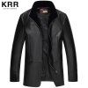 KRR DZ001海宁真皮皮衣中长款风衣