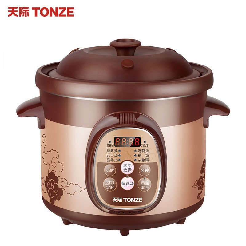 天际(TONZE)DGD30-30ZWD微电脑电炖锅棕色