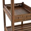KAMJOVE/金灶正品茶车KW-6300B搭配G9鸡翅木 移动带轮 实木茶车柜水台红木家具整套茶具