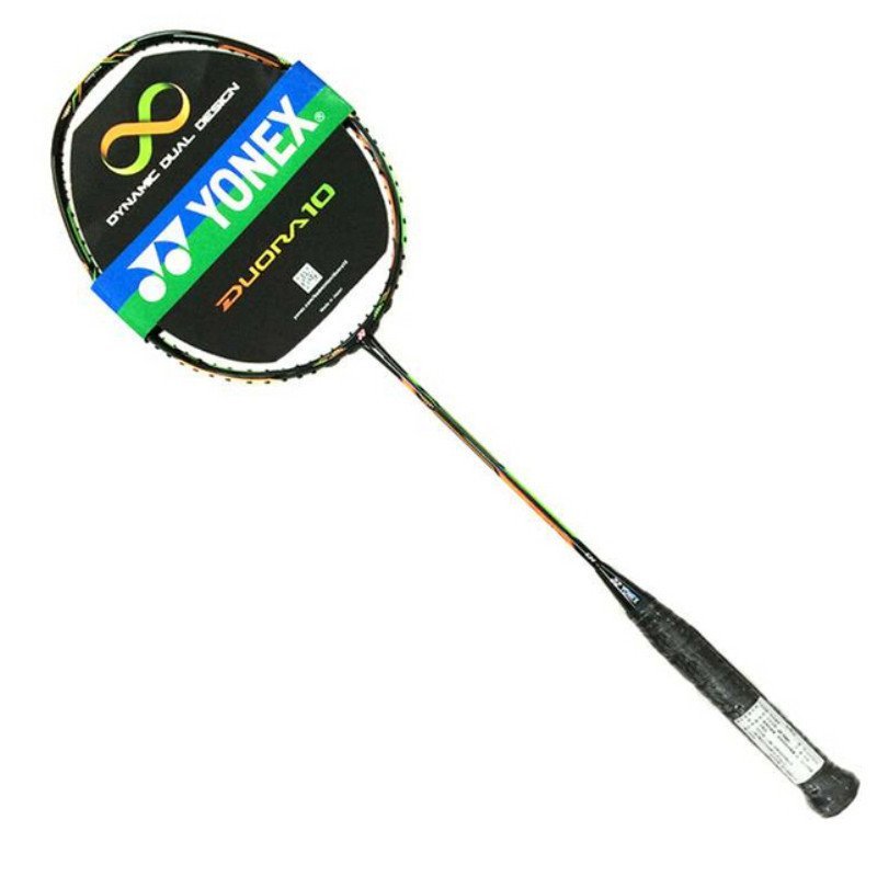YONEX/尤尼克斯李宗伟DUORA10全碳素羽毛球拍双刃10 绿橙色一支