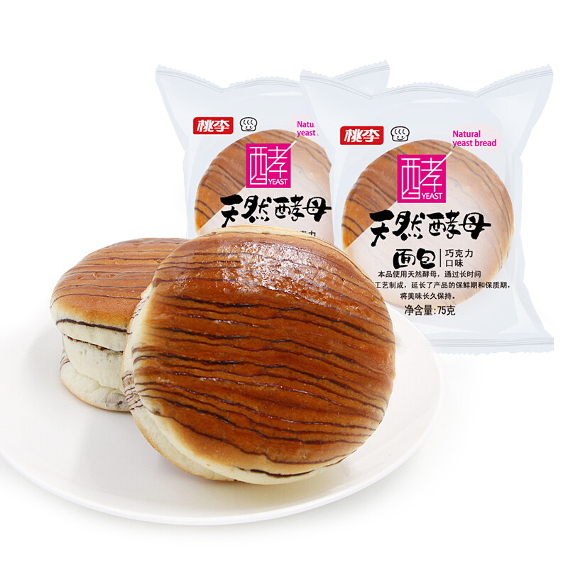 桃李天然酵母面包（巧克力味）75g