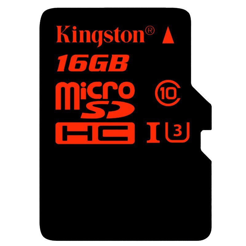 金士顿 16GB UHS-I U3 Class10 TF高速存储卡（读90Mb/s 写80Mb/s）（中国红）