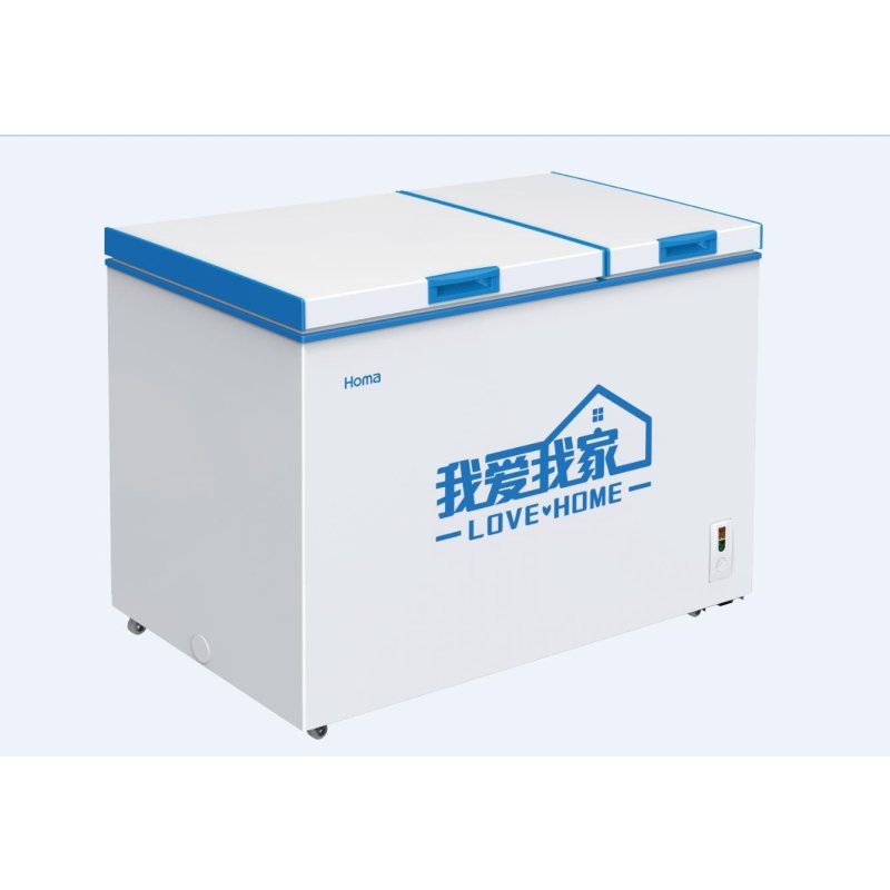 奥马冷柜BCD-260蓝晶白