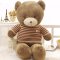 可爱超大号毛衣熊泰迪熊抱抱熊毛绒玩具熊公仔布娃娃送女友情人生日礼物 160cm 浅咖啡色毛衣