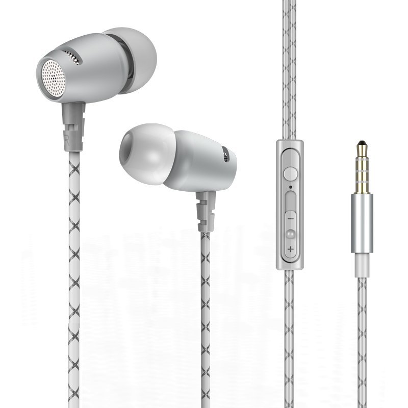 BYZ SM470 亚银 电脑手机平板通用入耳式耳机 魔音重低音 线控耳塞 带麦耳机