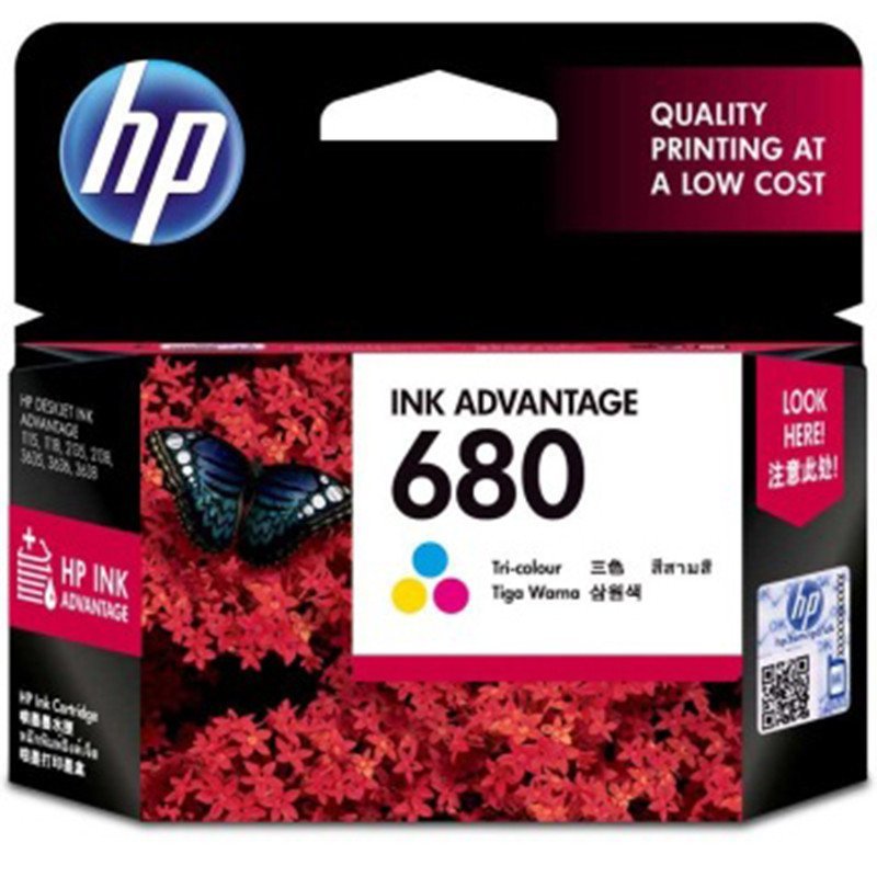 惠普（HP）F6V27AA 680 黑色墨盒 （适用Deskjet 2138 3638） 彩色