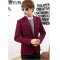 雅内特2015新款男士休闲时尚韩版修身小西装外套XC101885#813 3XL 酒红色