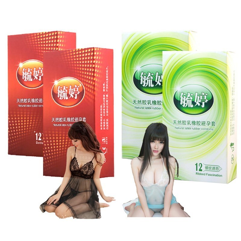毓婷 浮点颗粒12*2+螺纹诱惑12*2 送 随机一款品质情趣内衣