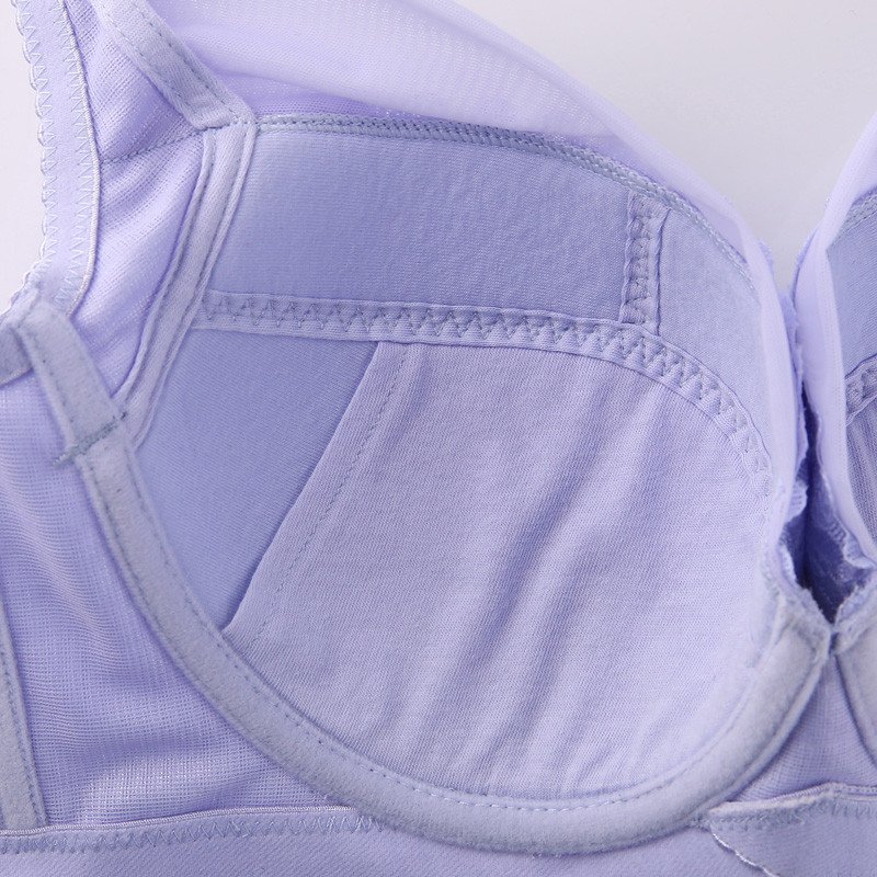 水中花正品新款柔美优雅全罩杯夹棉薄钢圈调整型文胸内衣舒适透气 80d