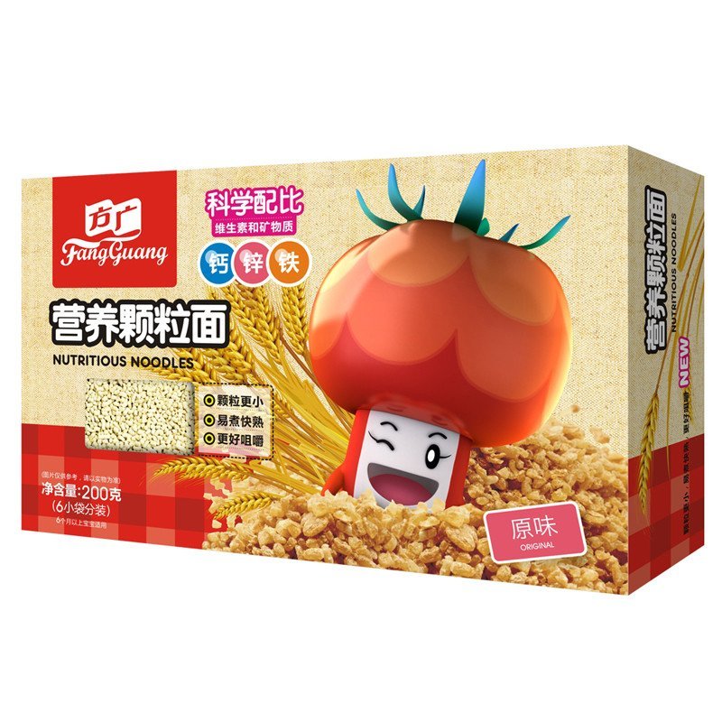 方广辅食宝宝营养颗粒面（原味）200g