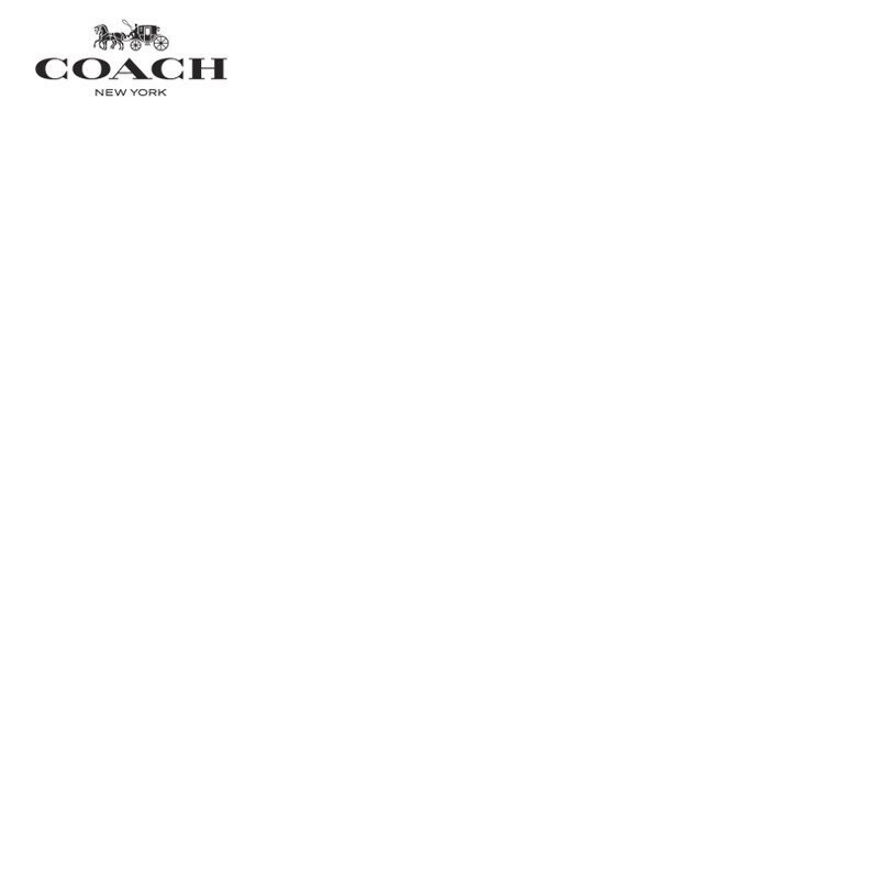 COACH蔻驰蝴蝶结装饰草莓粉十字纹全皮零钱包62372