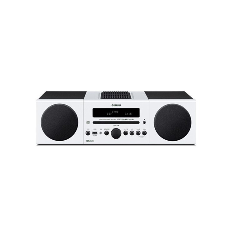 雅马哈（Yamaha）MCR-B043 蓝牙CD无线桌面组合HiFi音响FM家用音箱 白色