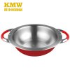 KMW绿鼎双酷合金专利不锈钢健康汤锅24cm时尚健康 电磁煤气通用