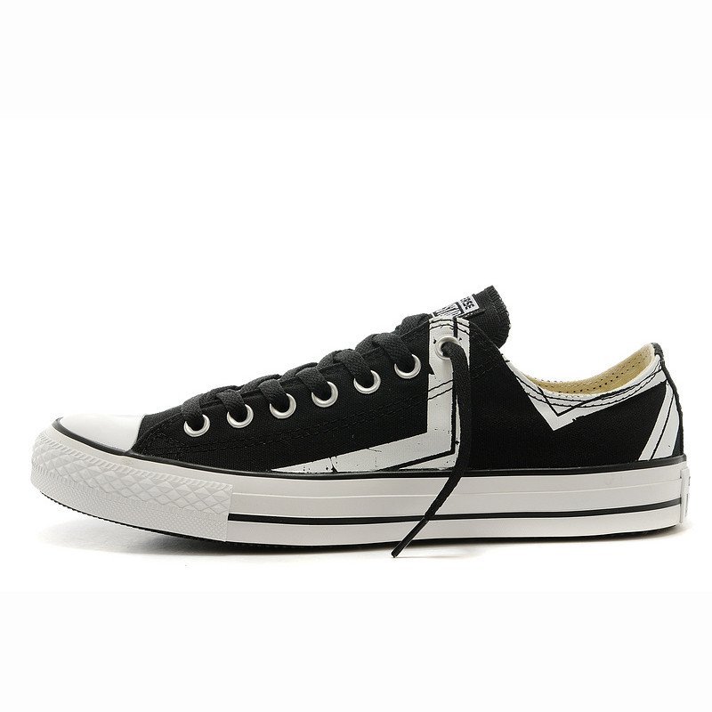 匡威 Converse新款Chuck Taylor All Star低帮帆布鞋黑色条纹五角星 条纹五角星 39码