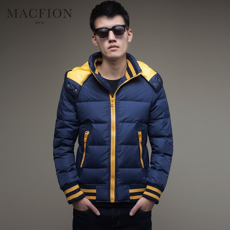 迈克.菲恩MACFION男士休闲时尚连帽羽绒服外套08004