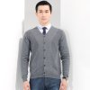 阿仕顿 秋季男士浅灰色休闲毛衫开衫 AW15309272