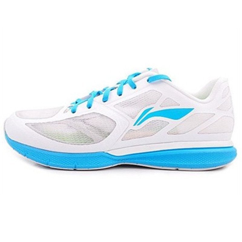 【李宁(li-ning)系列】李宁超轻11代女子跑步鞋 arbj016 -8白/海豚蓝