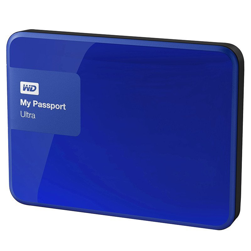 西部数据（WD）My Passport Ultra 升级款 USB3.0 3TB 2.5英寸 移动硬盘（宝石蓝）WDBBKD0030BBL-CESN