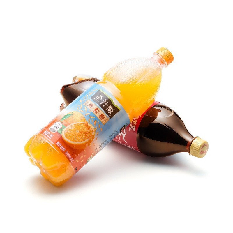 可口可乐1.25l 美汁源果粒橙1.25l 双提装高清实拍图