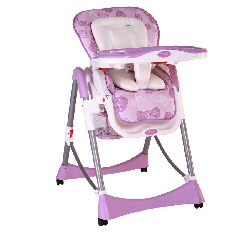 AING爱音 儿童餐椅 C002S 紫色蝴蝶结