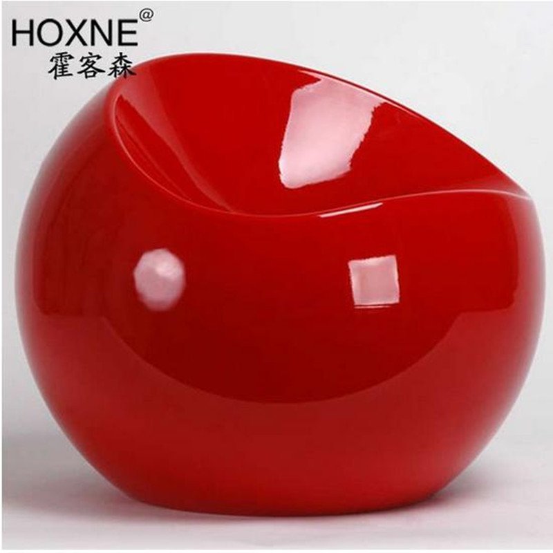 霍客森 进口ABS小球凳 苹果椅 球椅 时尚化妆凳梳妆椅个性坐凳 糖果圆凳 玻璃钢材质