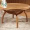 云图家具 实木餐桌橡木圆桌大圆形桌 实木椅组合 餐厅 饭桌 1.5M一桌四椅