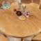 云图家具 实木餐桌橡木圆桌大圆形桌 实木椅组合 餐厅 饭桌 1.8M一桌四椅