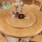 云图家具 实木餐桌橡木圆桌大圆形桌 实木椅组合 餐厅 饭桌 1.6M单张餐桌