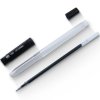 得力33205中性笔0.5mm 12+12只黑色水笔芯 办公用品文具 黑色◈12支笔+12支笔芯