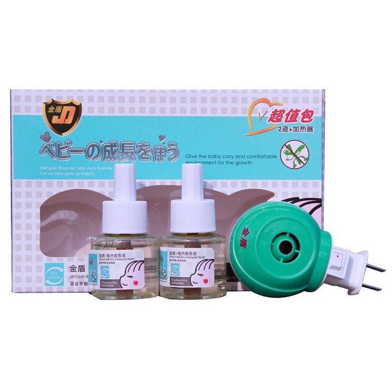 金盾 电热蚊香液(无味)2瓶45ml(送加热器)