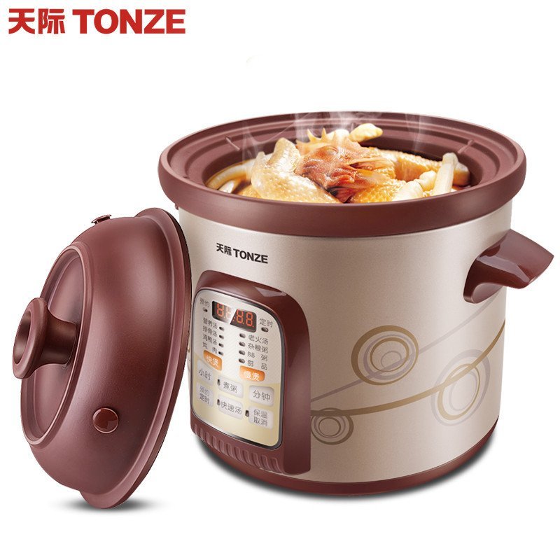 天际(TONZE)DGD40-40SWD电炖锅香槟金色