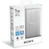 Sony/索尼移动硬盘1T 高速USB3.0 HD-SL1银色 金属超薄加密1tb
