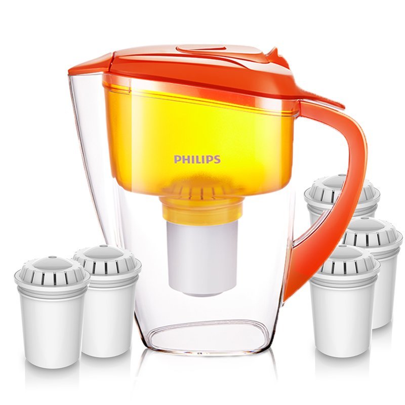 飞利浦 Philips 净水器 净水壶 WP3813/01一壶五芯