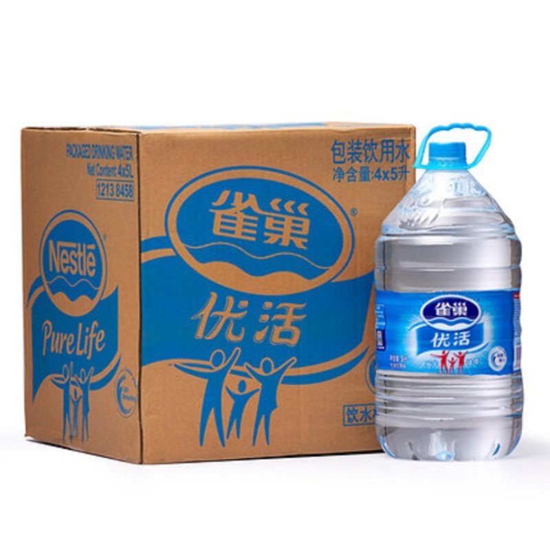 雀巢（Nestle）优活饮用水5L*4瓶/箱