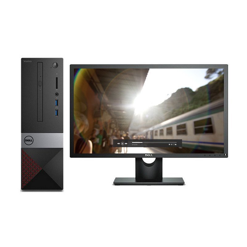 戴尔（DELL）Vostro 3250-R1208 台式电脑19.5英寸套机 奔腾G4400 4G 500G DVD WIFI 三年上门 三年硬盘保留 Win10