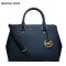 MK 迈克.科尔斯 Michael Kors 杀手包 笑脸包十字纹中号30S4GTVS6L 藏蓝色 郁金香