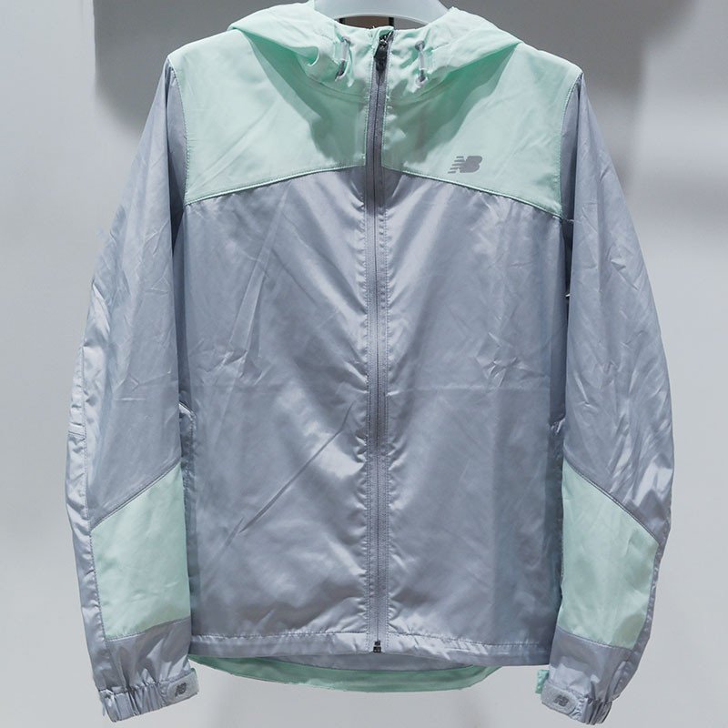 New Balance/NB 新百伦2016春季女款连帽长袖风衣外套夹克 AWJ61360 S 绿色