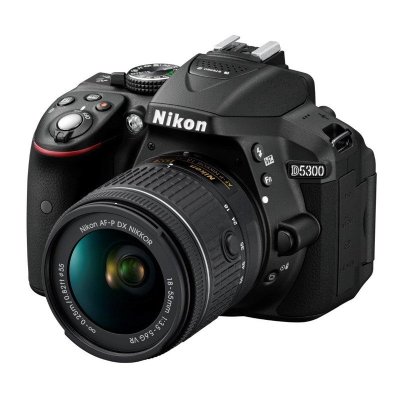 Nikon 尼康 D5300 单反套机（AF-P DX 尼克尔 18-55mm f/3.5-5.6G VR）黑色
